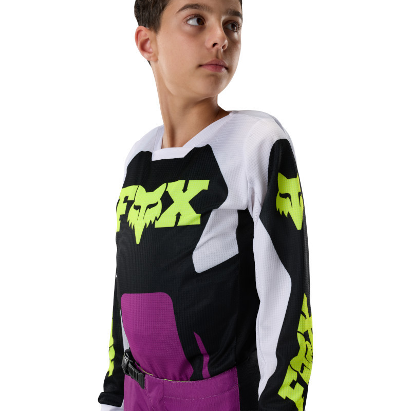 Maillot Fox Enfant 180 RAID Violet 2027 | Maillot Motocross Enfant violet