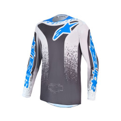 Maillot Cross Alpinestars Fluid DRAG Gris Clair Ucla Bleu 2027