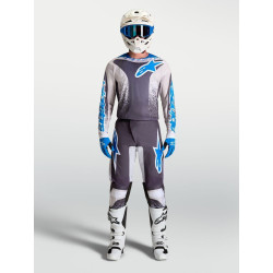Tenue Cross Alpinestars Fluid DRAG Gris Clair Ucla Bleu 2027