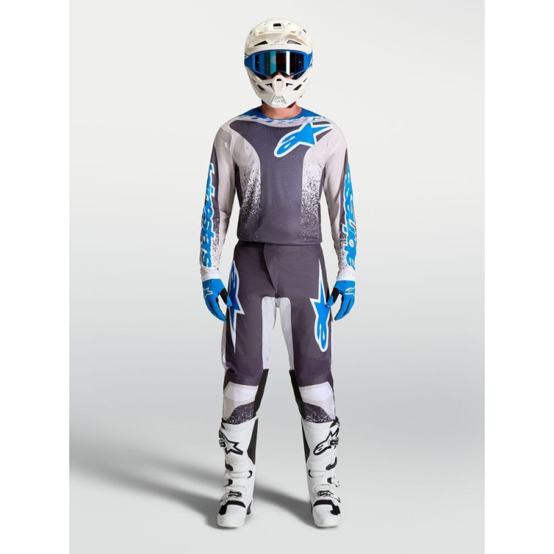 Tenue Cross Alpinestars Fluid DRAG Gris Clair Ucla Bleu 2027