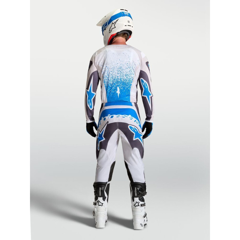 Tenue Alpinestars Fluid DRAG Gris Ucla Bleu | Tenue motocross alpinestar 2027