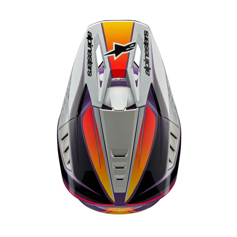 Casque Alpinestars S-M5 SAIL Violet Noir Argent | Casque Alpinestar S-M5 2027