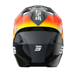 Casque SHOT FURIOUS ZEBRA Jaune Fluo 2027 | Casque Motocross Shot 2027