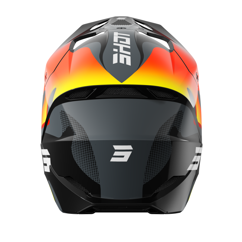 Casque SHOT FURIOUS ZEBRA Jaune Fluo 2027 | Casque Motocross Shot 2027