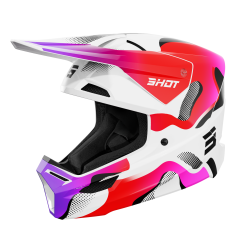 Casque Cross SHOT FURIOUS ZEBRA Rose 2027