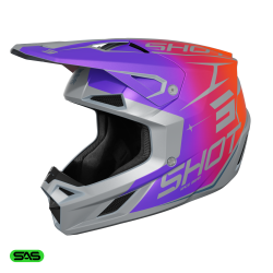Casque Cross SHOT SPEED SIDE Violet 2027