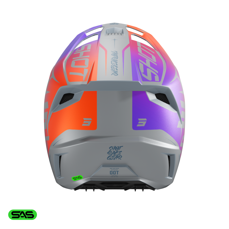 Casque SHOT SPEED SIDE Violet 2027 | Casque Motocross SHOT SPEED 2027