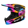 Casque Cross SHOT ENFANT FURIOUS MIAMI Orange