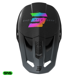 Casque Cross SHOT SPEED RAC Black Pearly | Casque Shot motocross 2027