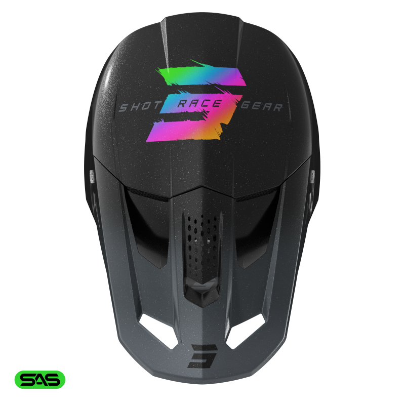 Casque Cross SHOT SPEED RAC Black Pearly | Casque Shot motocross 2027