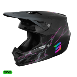 Casque Cross SHOT SPEED RAC Black Pearly 2027