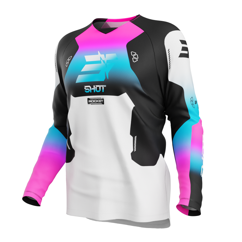 Maillot Cross SHOT DRAW KID ROCKET Rose 2027