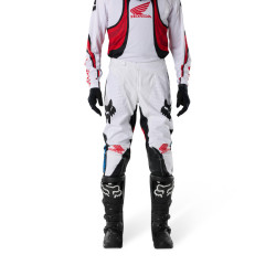 Pantalon Fox 180 HONDA Blanc Rouge 2027 | Pantalon motocross HONDA FOX