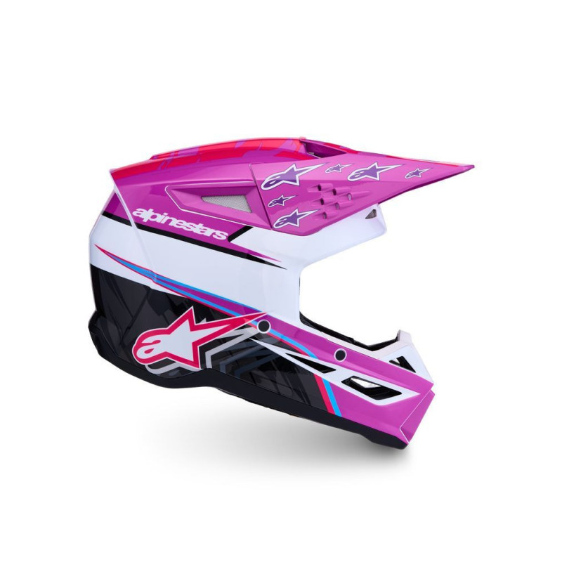 Casque Cross Alpinestar SM3 FALCON Violet | Casque alpinestar SM3 FALCON