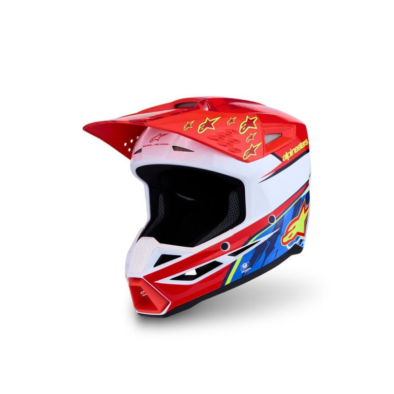 Casque Cross Alpinestar SM3 FALCON Rouge | Casque alpinestar SM3 FALCON