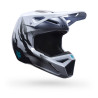 Casque Motocross Fox V1 CLUTCH Blanc Noir | Casque Fox V1 CLUTCH 2027
