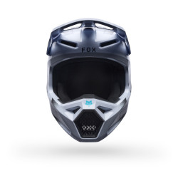 Casque Motocross Fox V1 CLUTCH Blanc Noir | Casque Fox V1 CLUTCH 2027