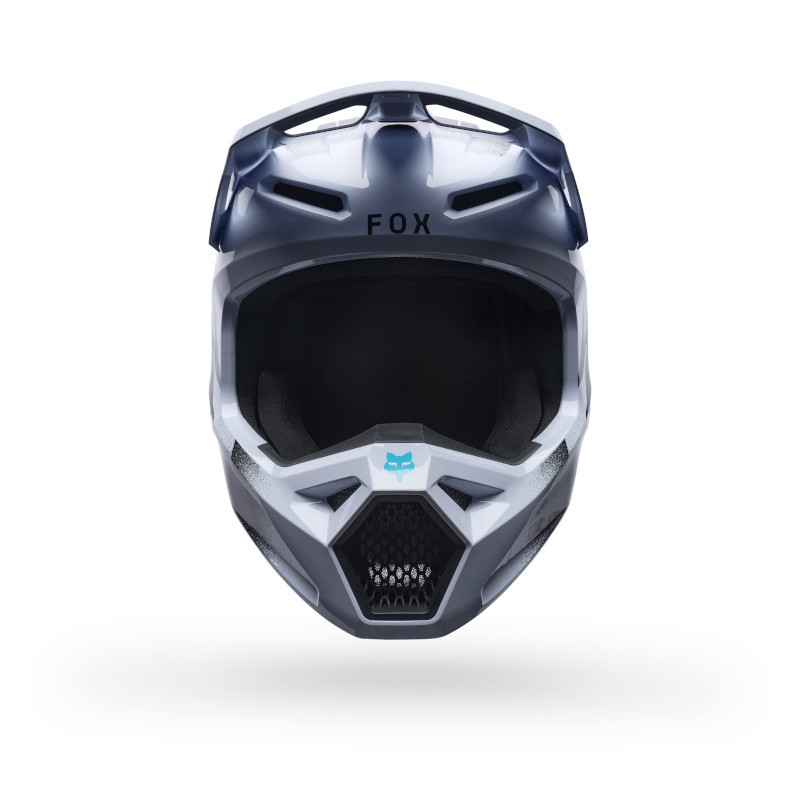 Casque Motocross Fox V1 CLUTCH Blanc Noir | Casque Fox V1 CLUTCH 2027