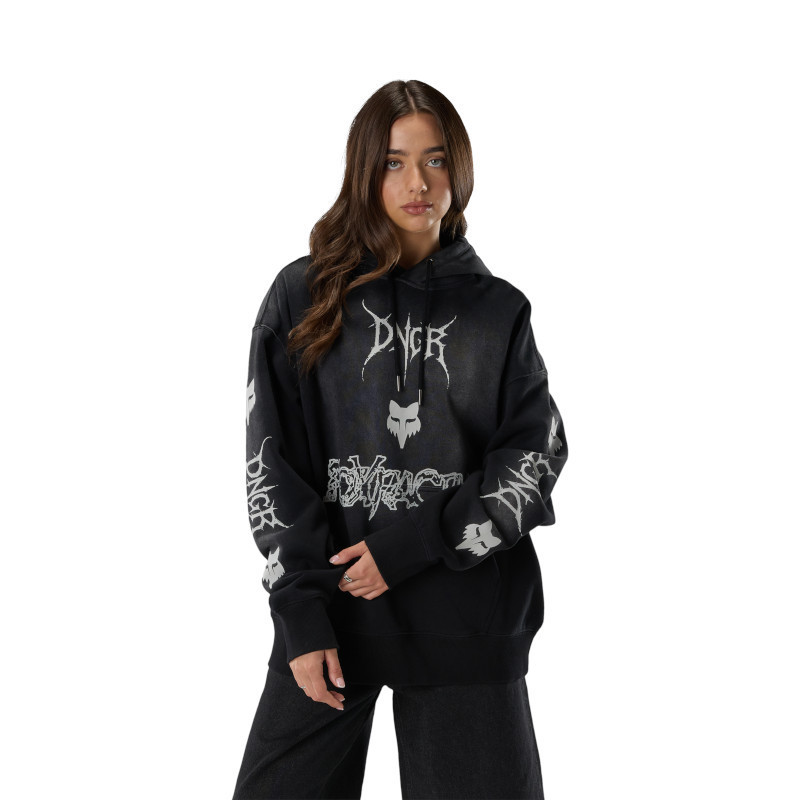 Sweat à capuche Fox DNGR HEAVYWEIGHT Noir | Sweat à capuche Fox Haiden Deegan