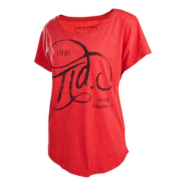 Tee-shirt Troy lee designs femme Automatic Dolman rouge