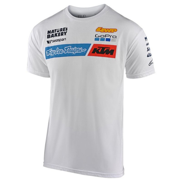 Tee-shirt Troy lee designs Team KTM blanc