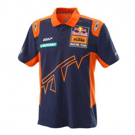 Polo KTM Red Bull Replica Team bleu orange