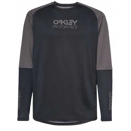 Maillot Oakley Factory Pilot MTB manches longues noir gris
