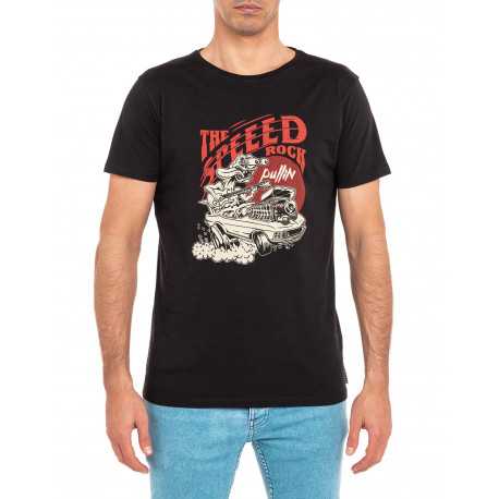 Tee-shirt Pullin SPEED ROCK noir