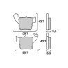 Plaquettes de frein BREMBO loisir 07ho48sd