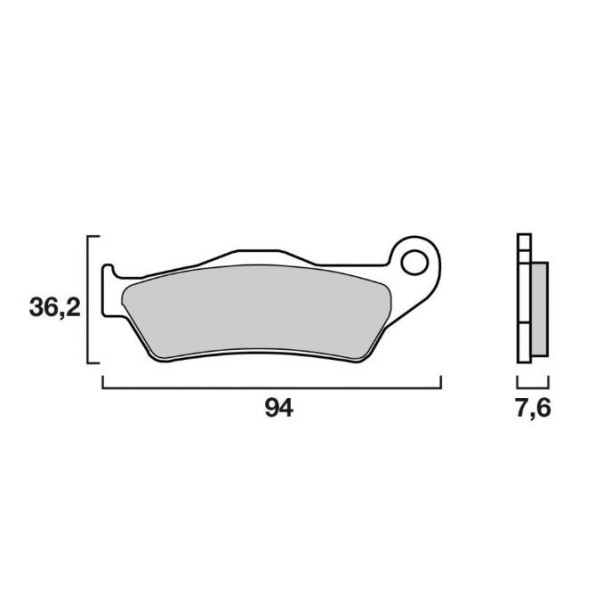 Plaquettes de frein Brembo loisir 07bb04sd