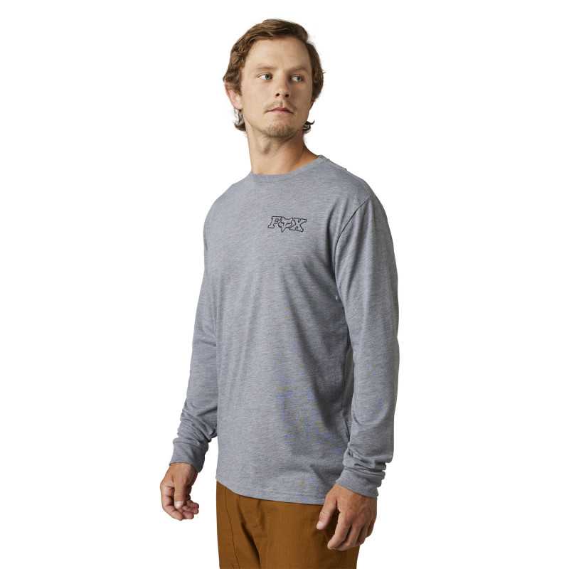T-shirt Manches Longues Fox HC Unisexe Taille M - Noir/rouge, 100% Polyester, Occasion Très Bon état