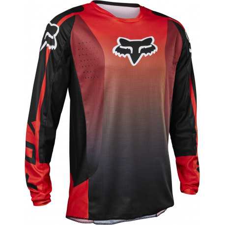 Maillot Fox 180 LEED Rouge fluo
