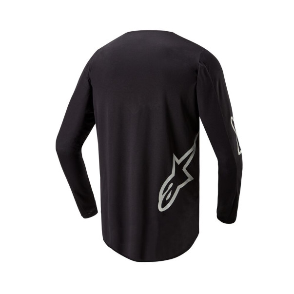 Maillot Alpinestar Fluid Graphite noir argent | Alpinestar Maillot motocross