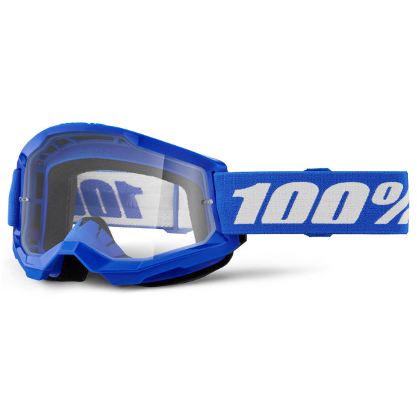 Masque cross 100% Enfant Strata 2 Bleu écran clair