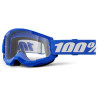 Masque cross 100% Enfant Strata 2 Bleu écran clair