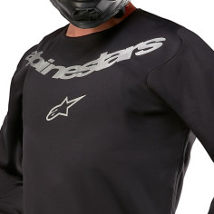 Tenue Alpinestars Fluid Graphite noir argent | Alpinestar tenue motocross