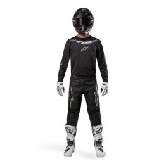 Tenue Alpinestars Fluid Graphite noir argent | Alpinestar tenue motocross