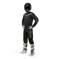 Tenue Cross Alpinestars Fluid Graphite noir argent