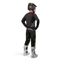 Tenue Alpinestars Fluid Graphite noir argent | Alpinestar tenue motocross