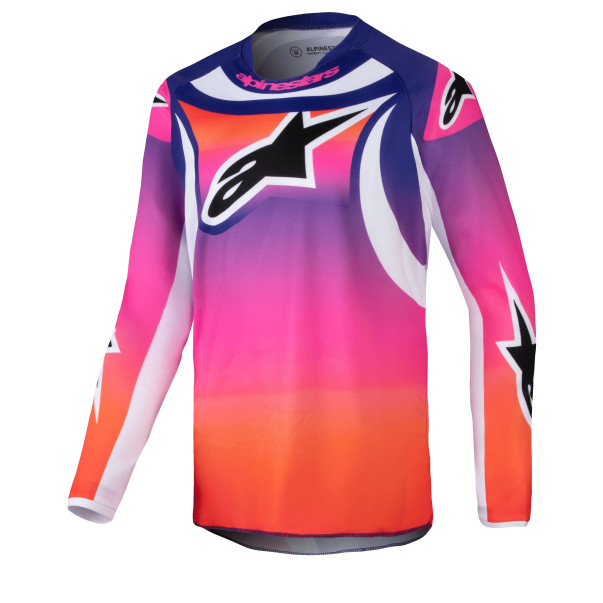 Maillot Cross Alpinestars Enfant Racer WURX Multicolore Blanc