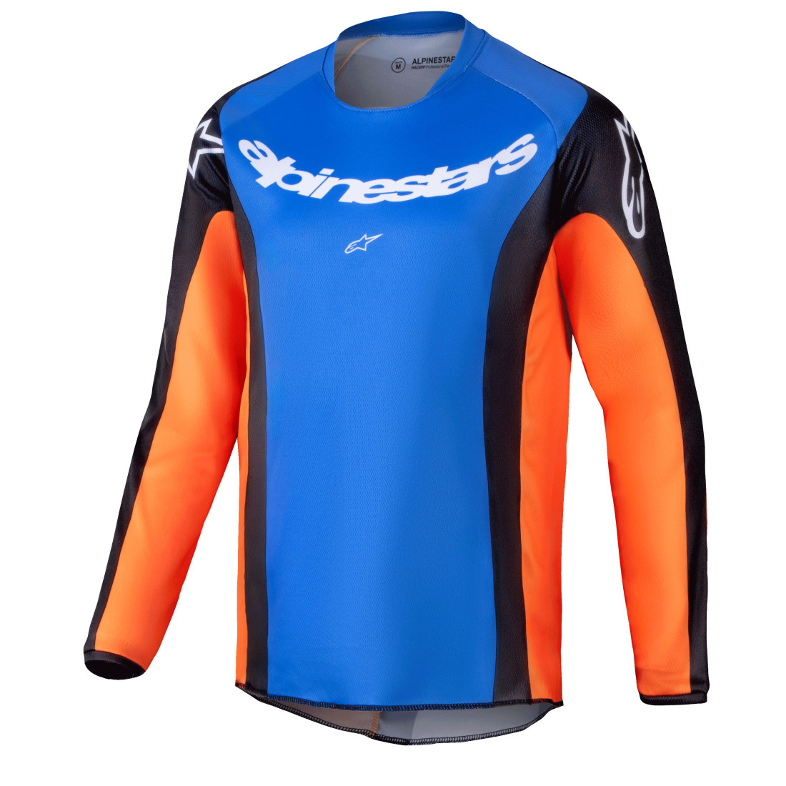 Maillot Moto Cross Alpinestars Racer Push Enfants - Bleu/Blanc, Taille XS