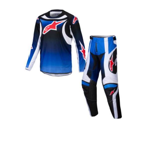 Tenue Cross Alpinestars Enfant Racer WURX Bleu Noir