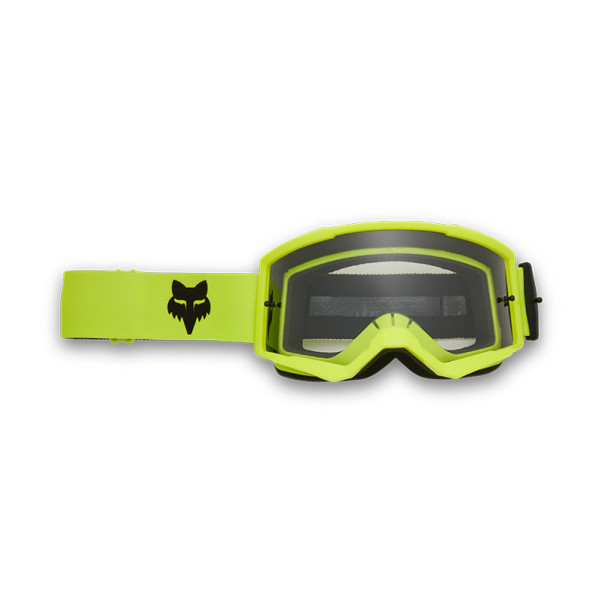 Masque cross Fox Main CORE Jaune Fluo écran clair