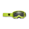 Masque cross Fox Main CORE Jaune Fluo écran clair
