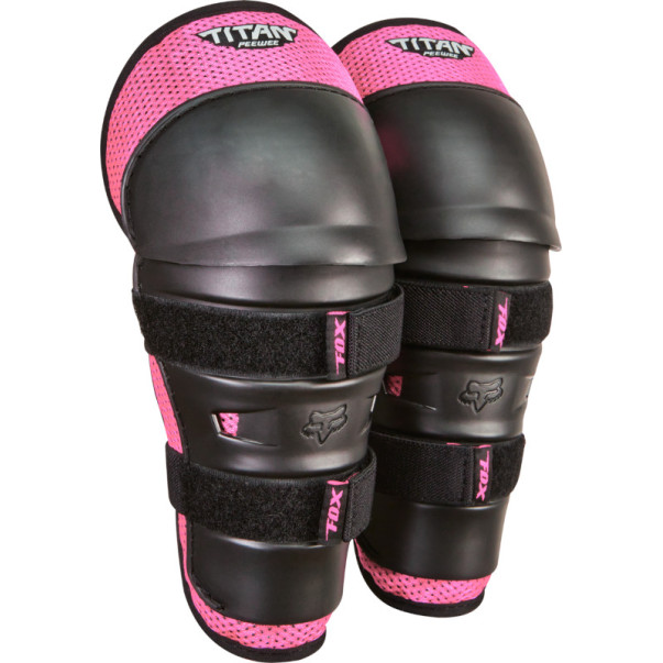 Genouillères Fox Enfant Titan Peewee Noir Rose 4-9 Ans