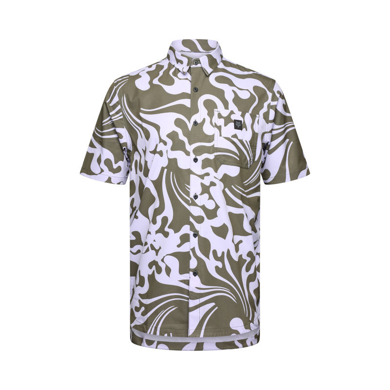 Chemise Fox VTT Ranger WOVEN manches courtes Vert militaire