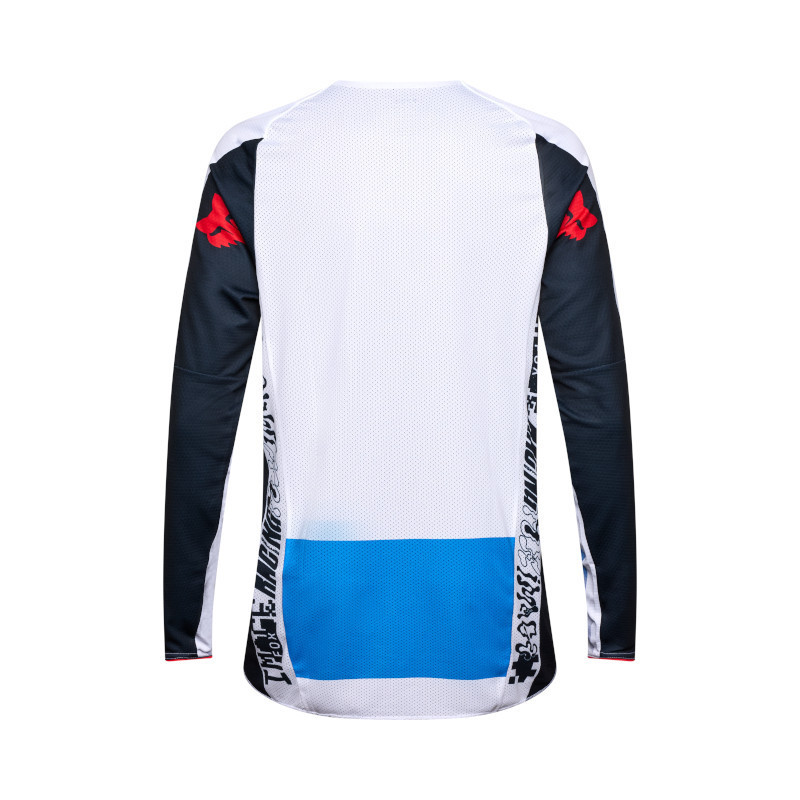 Maillot Motocross Fox 360 FADE Blanc Bleu | Maillot Fox 360 FADE