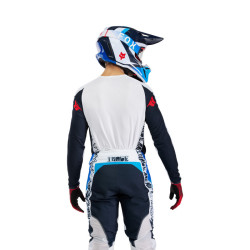 Maillot Motocross Fox 360 FADE Blanc Bleu | Maillot Fox 360 FADE
