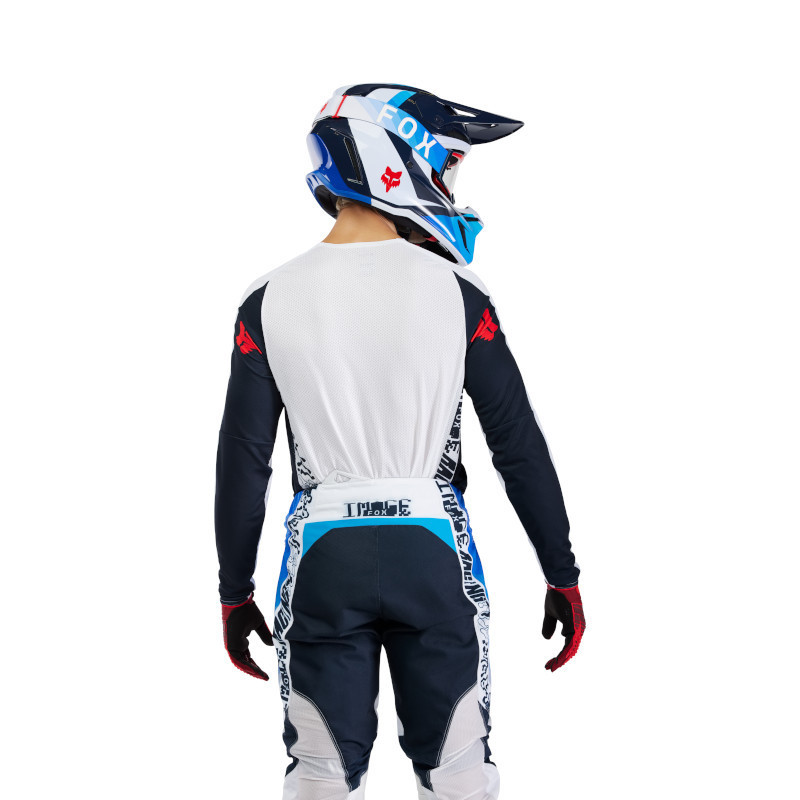Maillot Motocross Fox 360 FADE Blanc Bleu | Maillot Fox 360 FADE