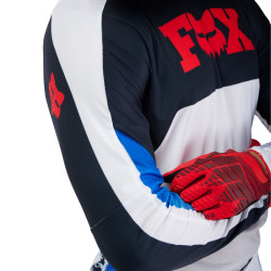 Maillot Motocross Fox 360 FADE Blanc Bleu | Maillot Fox 360 FADE
